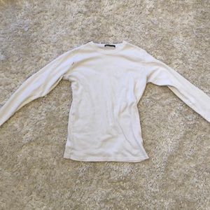 Brandy Melville white long sleeve shirt